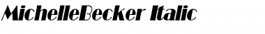 MichelleBecker Italic Font