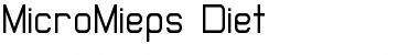 Download MicroMieps Diet Font