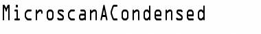 MicroscanACondensed Regular Font