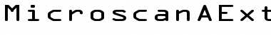 MicroscanAExtended Regular Font