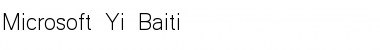 Microsoft Yi Baiti Font
