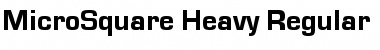 MicroSquare-Heavy Font