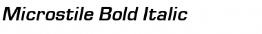 Microstile Bold-Italic Font