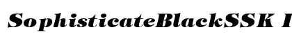 SophisticateBlackSSK Italic Preview
