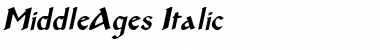 MiddleAges Italic Font