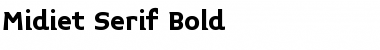 Midiet Serif Bold Font