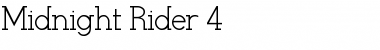 Midnight Rider 4 Regular Font