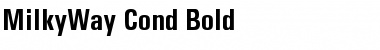 MilkyWay Cond Bold Regular Font
