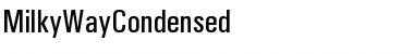 MilkyWayCondensed Regular Font
