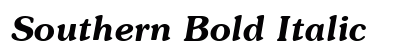 Southern Bold Italic Preview