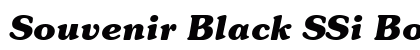 Souvenir Black SSi Bold Italic preview