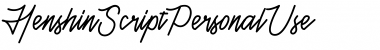 Download Henshin Script Personal Use Font Download Henshin Script Personal Use Font