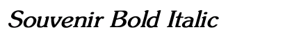 Souvenir Bold Italic Preview