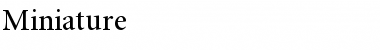 Miniature Font