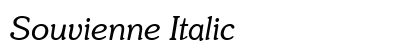 Souvienne Italic preview