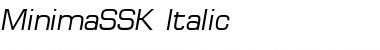 MinimaSSK Italic Font