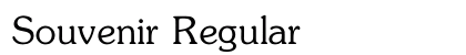 Souvenir Regular Preview
