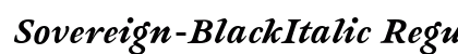 Sovereign-BlackItalic Regular