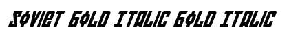 Soviet Bold Italic Bold Italic preview