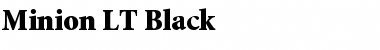 Minion LT Black Font