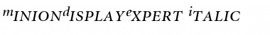 MinionDisplayExpert Font
