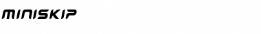 Download miniskip Font Download miniskip Font