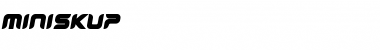 Download miniskup Font Download miniskup Font