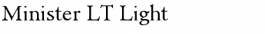 Minister LT Light Font