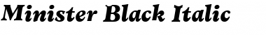 Minister-Black Font