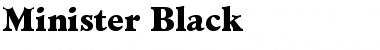 Minister-Black Black Font