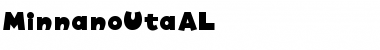 MinnanoUtaAL Font