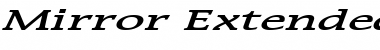 Mirror Extended BoldItalic Font
