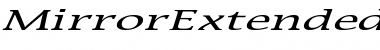 MirrorExtended Italic Font