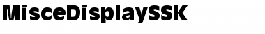 MisceDisplaySSK Regular Font