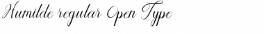 Humilde regular Font