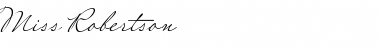 Miss Robertson Font