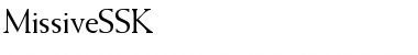 MissiveSSK Regular Font MissiveSSK Regular Font