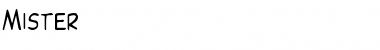 Mister Regular Font Mister Regular Font