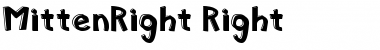 MittenRight Right Font