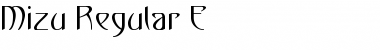 Mizu Regular E. Font