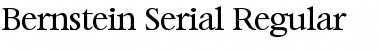 Bernstein-Serial Regular Font