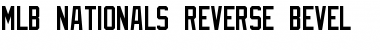 MLB Nationals Reverse Bevel Font