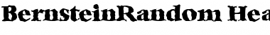 BernsteinRandom-Heavy Regular Font