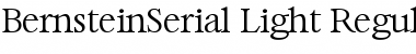 BernsteinSerial-Light Font