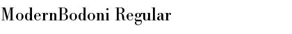 ModernBodoni Regular Font