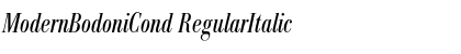 ModernBodoniCond RegularItalic Font