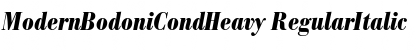 ModernBodoniCondHeavy Font