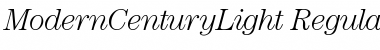 ModernCenturyLight Font