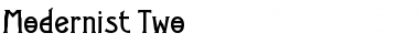 Modernist Two Font