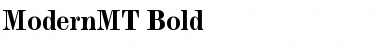 ModernMT Bold Regular Font